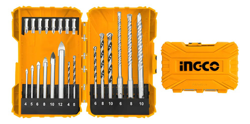 Set 22 Mechas Vidrio Concreto Sds Plus Y Puntas Ingco - Imagen 2