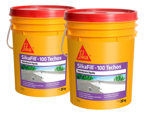 Membrana Líquida Sika Sikafill-100 Techos 20kg 20kg Kirkor