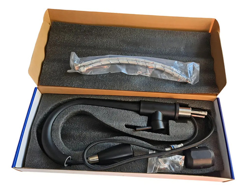 Canilla Monocomando Extensible Negra Mate Wico Para Mesada Cocina Negro - Imagen 2