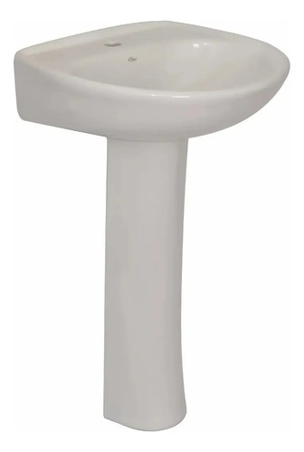 Pileta Baño Lavatorio Grande Con Pedestal Blanco Fiori-rlv02