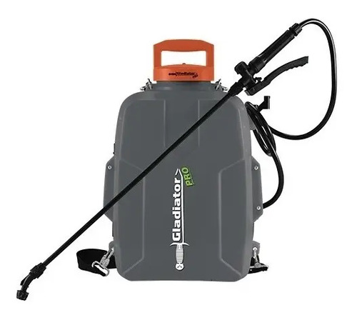 Fumigador Aspersor Pulverizador 12 Lt 18 V Litio Gladiator Gris/naranja