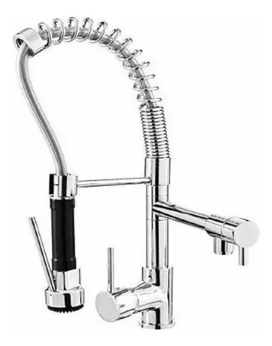 Monocomando Cocina Cheff Con Extensible 2 Canillas 5 Garanti - Imagen 2