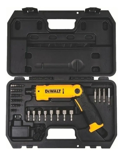 Kit Atornillador Pivot Dw 8v+45 + Puntas + Adaptador Maleta - Imagen 3