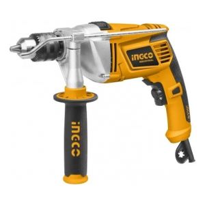 Taladro Percutor Ingco Id11008 1100w Velocidad Variable Color Amarillo Naranja Claro