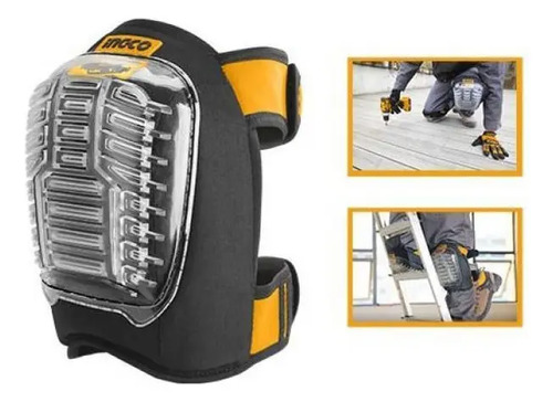 Rodilleras Antideslizante Profesional Par Ingco Pvc Kirkor - Imagen 2