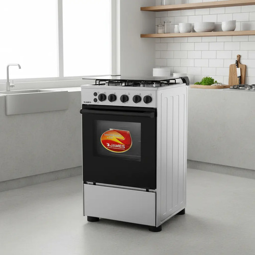 Cocina James C510 Color Inox Con Puerta Con Visor - Imagen 3