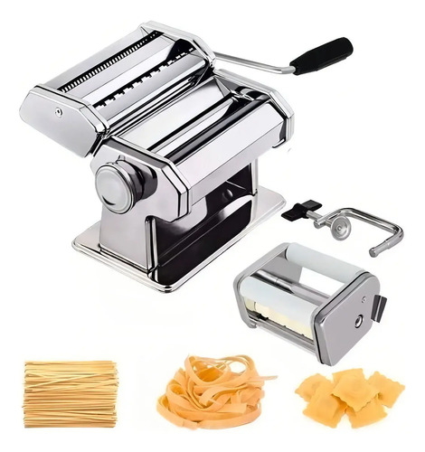 Máquina Para Pasta Ravioles Y Tallarines Manual Acero Inox