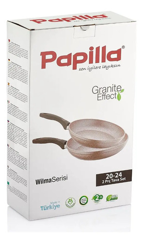 Set 2 Sartenes Linea Wilma Stone Papilla - Imagen 2