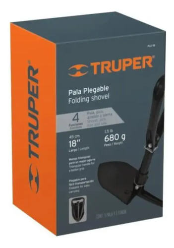 Pala Plegable Camping Pala Pico Sierra Truper Ple-18 Funda - Imagen 5