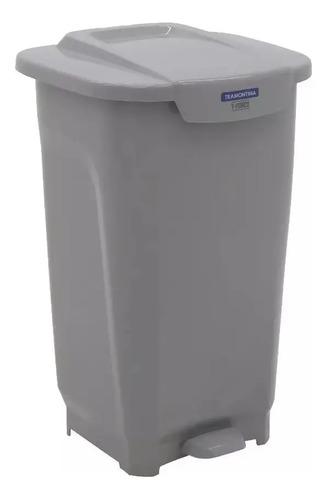 Papelera Tramontina T-force 50l Color Gris Kirkor