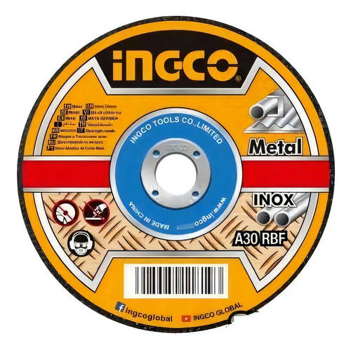 Disco Corte X100 Unid 4-1/2 X 1.0mm Mcd10115100 Ingco