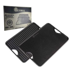 Plancha Hierro Esmaltado Reversible 50x35cm Victoria
