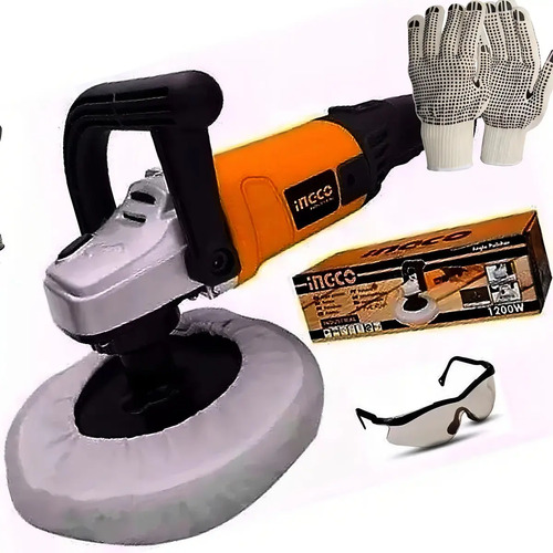 Pulidora Industrial 1400w Ingco Ap14008 Naranja Claro - Imagen 5