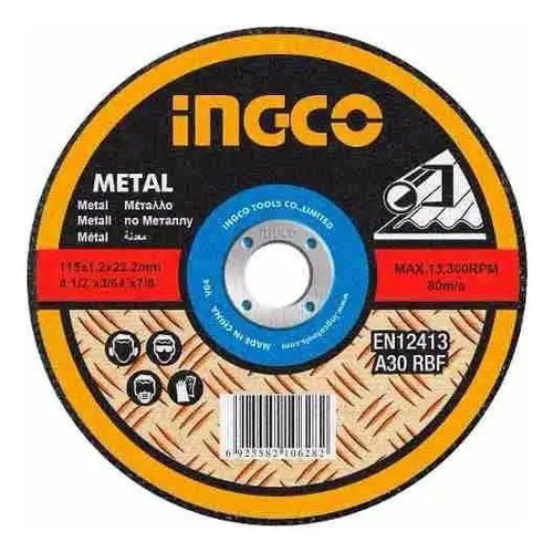 Disco De Corte 14 Sensitiva Ingco Para Metal Mcd303551