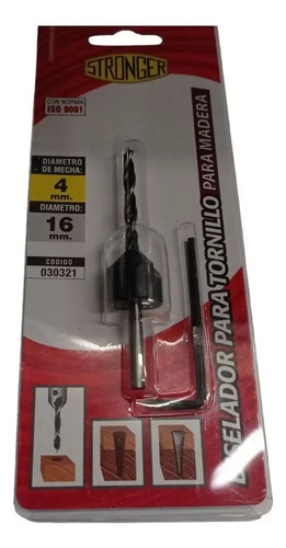 Mecha Fresa Avellanadora Stronger 4mm - Kirkor
