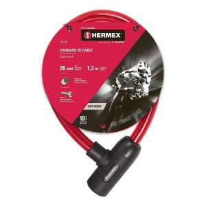 Candado Para Bicicleta Moto +2 Llaves Tipo Automotriz Hermex