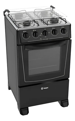 Cocina Combinada Negra Thompson Cth1500n