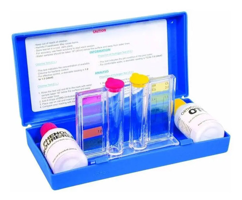 Kit Medidor De Ph Y Cloro Con Soluciones Para Piscinas - Sas - Imagen 2