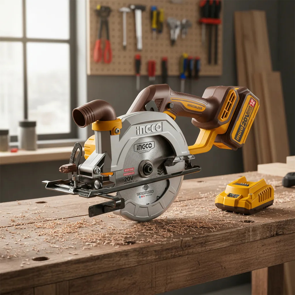 Sierra Circular 20v P20s 140mm C/carg C/bat Ingco Csli14021 Amarillo 20 - Imagen 3