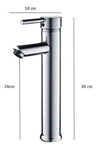 Griferia Baño Monocomando Lavatorio 30 Cm 5 Años Garantía Ki - Imagen 3
