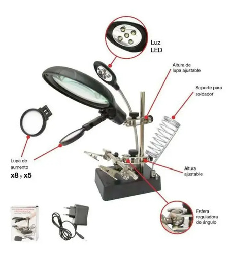 Lupa De Mesa Para Trabajos De Precision Y Soldadura - Imagen 2
