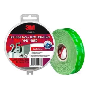 Cinta Doble Faz Interior Exterior 3m 19mm*5mts Vhb 4950 Kirk