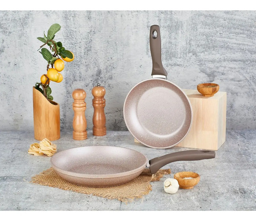 Set 2 Sartenes Linea Wilma Stone Papilla - Imagen 4