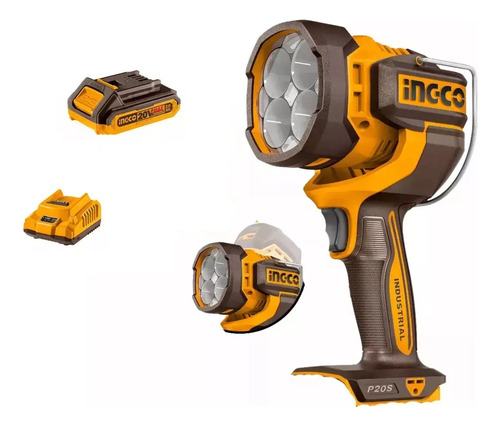 Linterna 2000 Lumens 20v P20s S/bat Cwli2088 Ingco Kirkor - Imagen 2