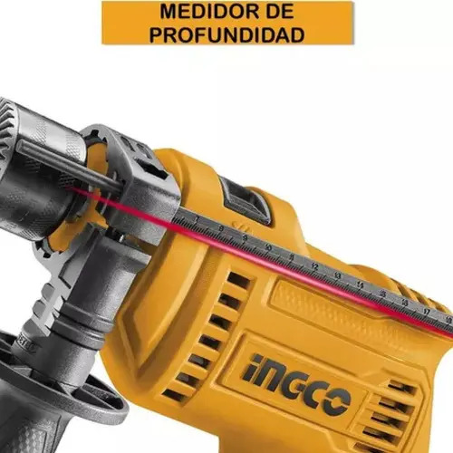 Ingco Uid6808 Taladro Percutor 1/2 110/v120v60hz 680w 0-3000rpm Color Amarillo. - Imagen 3