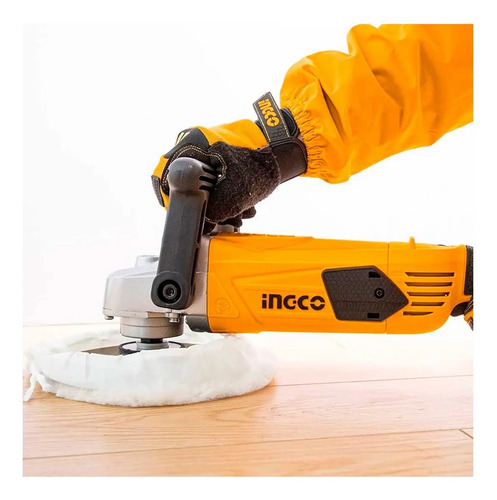 Pulidora Industrial 1400w Ingco Ap14008 Naranja Claro - Imagen 10