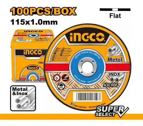 Disco Corte X100 Unid 4-1/2 X 1.0mm Mcd10115100 Ingco - Imagen 3