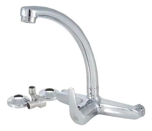 Canilla Monocomando Pared Pico Alto 15cm Crystal Garantía 2