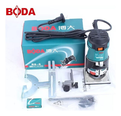 Refiladora Fresadora De Mano Industrial Boda R8-6 600w 6mm - Imagen 3