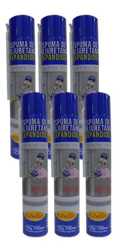 Espuma De Poliuretano Expansible 750 Ml 6 Unidades Promo