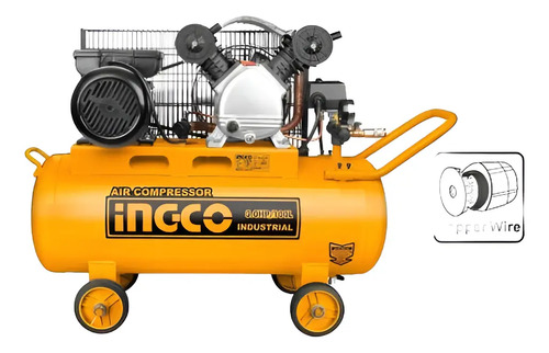 Compresor De Aire 3 Hp 100 Lts Industrial Ingco Ac1301008 - Imagen 2