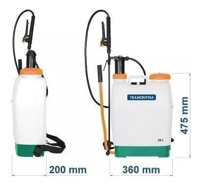 Fumigador Pulverizador 16 Lts. Tipo Mochila Tramontina Pro - - Imagen 3