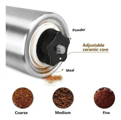 Molinillo Café Molino Manual Regulable Inoxidable Ceramico K - Imagen 4