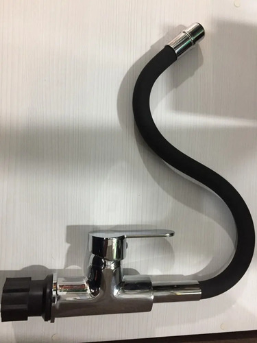 Monocomando Cocina Mesada Pico Alto Flexible - Negro - Imagen 2