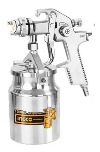 Pistola De Pintar De Alta Con Tanque 1000cc Ingco Asg2101