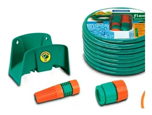 Kit Manguera Reforzada 20 M + Soporte + Acople + Puntero - Imagen 3