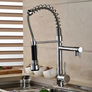 Monocomando Cocina Cheff Con Extensible 2 Canillas 5 Garanti