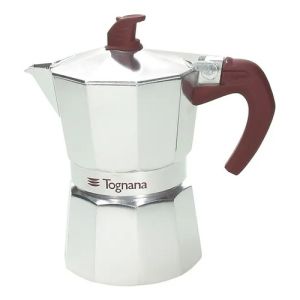 Cafetera Italiana 3 Tazas Tognana Con 3 Años De Color Gris