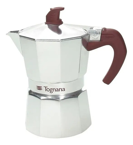 Cafetera Italiana 3 Tazas Tognana Con 3 Años De Color Gris