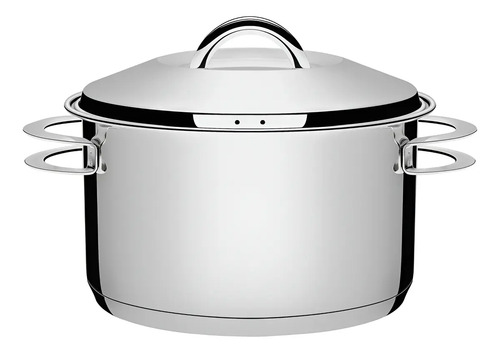 Cacerola Solar Deep Steel De Acero Con Tapa Tramontina 6.1