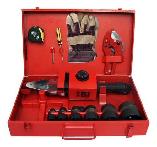 Kit Termofusora Valija Metálica 6 Boquilla 1500w Termofusión