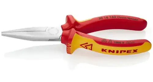 Pinza Punta Plana 160mm 1000v Knipex 30 16 160 Alemania Cuot - Imagen 2