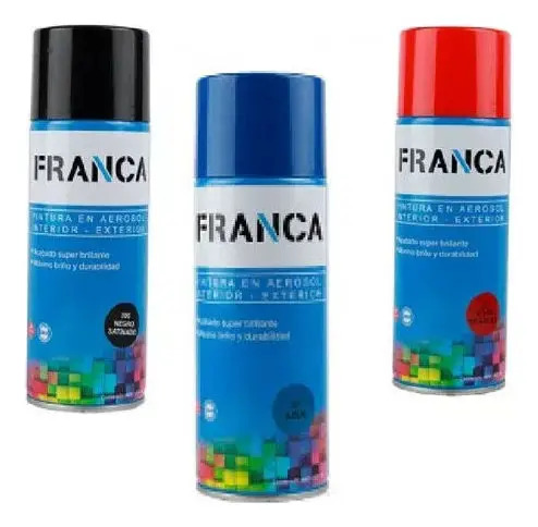 Esmalte En Aerosol 400ml Franca Mate Brillante Satinados Kir - Imagen 8
