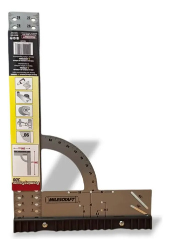 Escuadra De Precisión 300mm Carpintero Métrica Milescraft 84