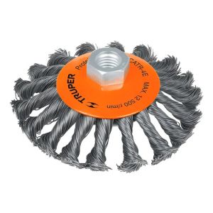 Carda Alambre Trenzado 4'' 10c Truper 14188 Esmeriladora M14