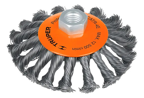 Carda Alambre Trenzado 4'' 10c Truper 14188 Esmeriladora M14